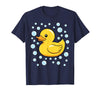 InGENIUS Duck Lover Shirts & Gifts Rubber Duck Bubbles Cute Duckie Duckling Costume Halloween T-Shirt - Navy Blue