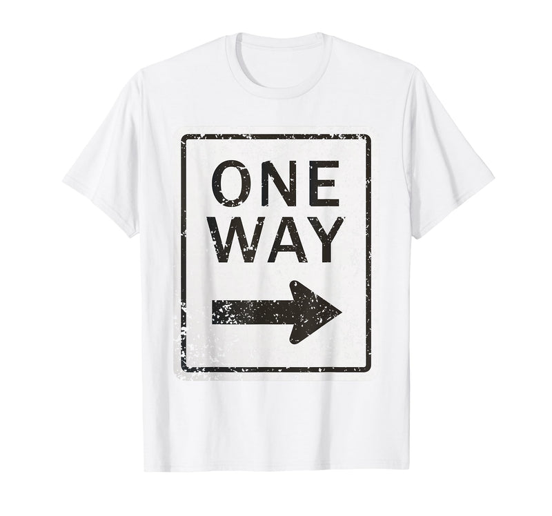 Funny Street Signs Matching Halloween Costumes Road Signs Funny Traffic Signs Shirt Halloween Costume Party T-Shirt - White