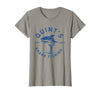 Funny Quints Shark Fishing Vintage Quint's Shark Fishing 1975 Retro T-Shirt - Slate Grey