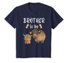 Cute Animal Buffalo Baby Shower For Brother To Be Brother to Be Buffalo Baby Shower Bison for Boy Or Girl T-Shirt - Navy Blue