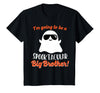 Halloween Pregnancy Announcements by HotW Big Brother Pregnancy Announcement Ghost Funny Boy Halloween T-Shirt - Black