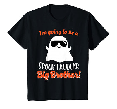 Halloween Pregnancy Announcements by HotW Big Brother Pregnancy Announcement Ghost Funny Boy Halloween T-Shirt