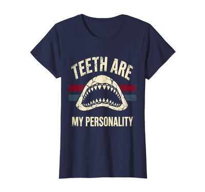 Teeth Are My Personality Shark Design T-Shirt