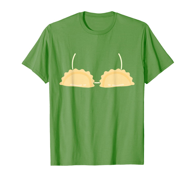 Pierogi Cute Easy Poland Food Halloween Costumes Pierogi Costume Pierogi Bra Polska Poland Halloween Costume T-Shirt - Grass