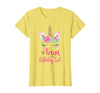 Unicorn Birthday Girl Family Shirts Unicorn Nana of The Birthday Girl Shirt Matching Party Tee T-Shirt - Lemon Yellow