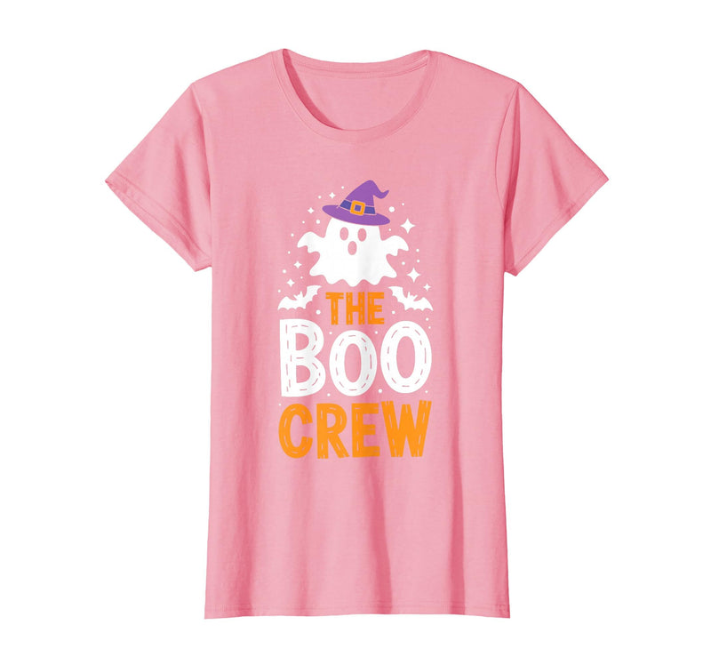 The Boo Crew Shirts The Boo Crew Shirt Matching Men Women Kids Halloween Costume T-Shirt - Pink