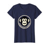 Mademark Chaos Is My Cardio Funny Monkey Design T-Shirt - Women - Navy Blue