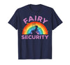 Halloween Fairy Security Father's Day Apparel Men Fairy Security Funny Dad Costume T-Shirt - Navy Blue