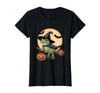 Frog Lover Halloween Party Wear Frog Witch Hat Pumpkin Halloween Costume Men Women Kids T-Shirt - Black