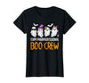 Halloween Tees for Women Men Kids Team Paraprofessional Boo Crew Ghost Halloween para Costume T-Shirt - Black