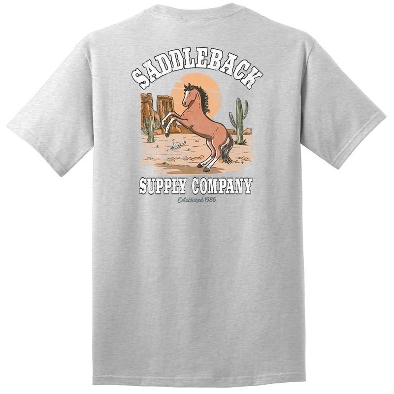 Saddleback Supply Men's Horse with No Name Heavy Tees - Ash / Horse With No Name