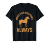 Mademark Horses Over Horsepower Always Equestrian Design T-Shirt - Men - Black