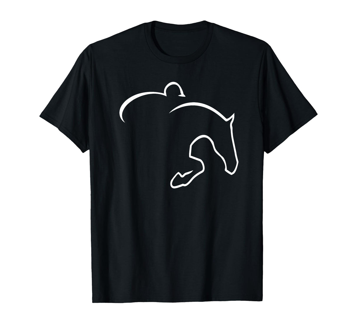 Hunter Jumper Designs Hunter Jumper T-Shirt, Men, Black, Small - As Pictured