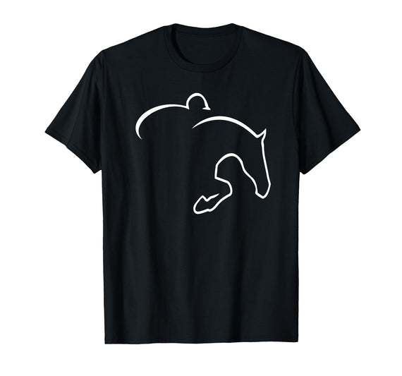 Hunter Jumper Designs Hunter Jumper T-Shirt, Men, Black, Small - As Pictured