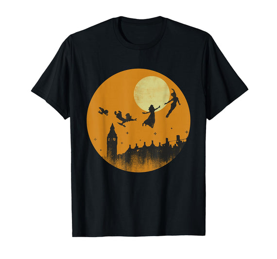 Disney Peter Pan and Darling Children Halloween T-Shirt - Black