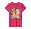 Disney Lion King Simba & Nala Meet Eyes Valentine's T-Shirt T-Shirt - Red Heather