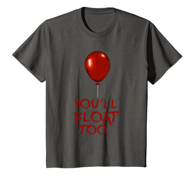 Halloween Funny Trick or Treat Shirt for Kids TeeZ Kids You'll Float Too Costume Halloween Shirts Boys Girls T-Shirt