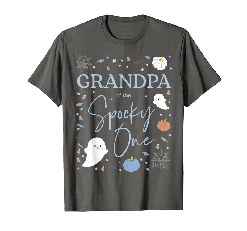 Spooky One Birthday Blue Boy 1st First Halloween Grandpa of the Spooky One First Birthday Boy 1st Halloween T-Shirt -