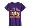 Halloween Shirts For Women Men Kids Boys Girls are You Falloween Directions Funny Halloween Teacher Teach T-Shirt - Purple
