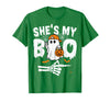Funny Couples Halloween Matching Couple Outfits He's My Boo Matching Couple Halloween Couples She's My Boo T-Shirt - Kelly