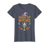 Funny Halloween Tees for Men Women Kids. Drink Up Witches Purple Hat Funny Halloween Men Women T-Shirt - Heather Blue