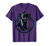 Mademark Shark Fin Back Woman Graphic Tee T-Shirt - Purple