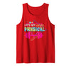 80s SMMBYV Lets get Physical | Totally Rad 90s Style Workout Gym Retro Tank Top - Red