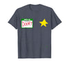 halloween costumes by Jean Olivier Funny Halloween Officer tee - doofy Costume Halloween T-Shirt - Heather Blue