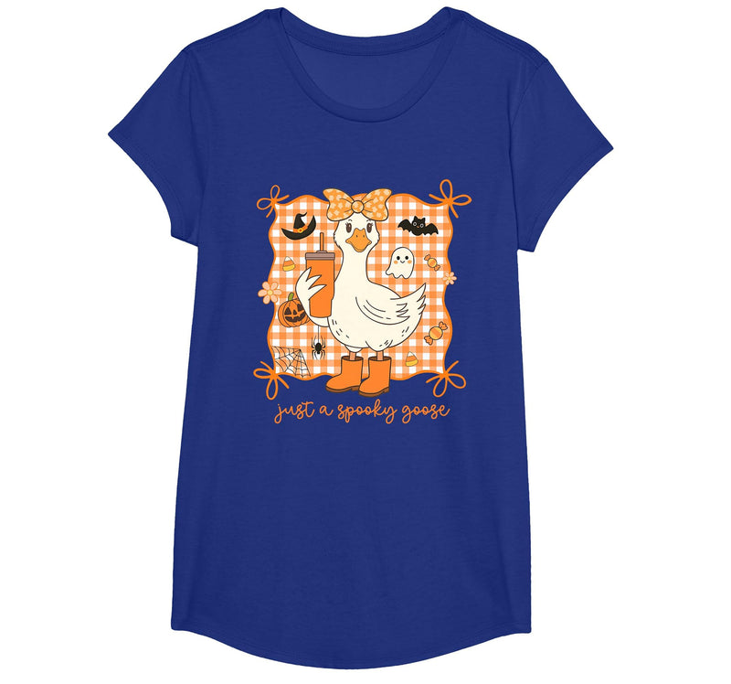 Just A Spooky Goose Halloween Goose Just A Spooky Goose Halloween Silly Goose Funny Halloween T-Shirt - Royal Blue