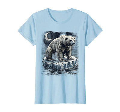 Polar Bear Lone Ice Floe Drifting Arctic Design T-Shirt