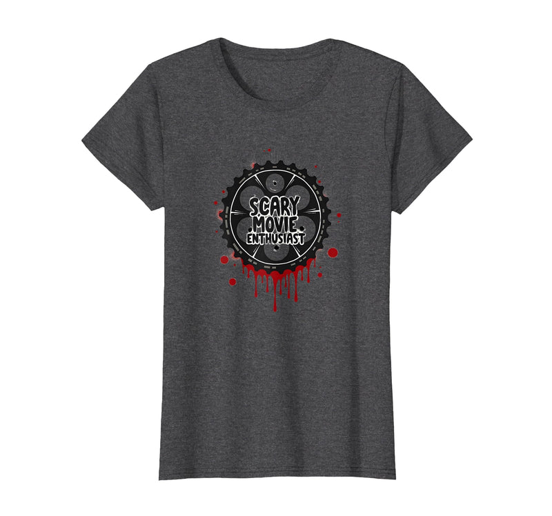 Mademark Halloween - Vampires, Zombies & Horror T-Shirt - Dark Heather Grey-scary Movie Enthusiast Horror Film Buff Bloody
