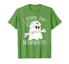 I Found This Humerus Funny Ghost Nurse Halloween T-Shirt - Grass Green