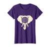 Mademark Elephant Head Ornate Mandala Illustration T-Shirt - Women - Purple