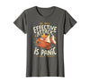Funny My Only Effective Attack Is Panic Tee Shirt Fish My Only Effective Attack is Panic T-Shirt - Asphalt Grey