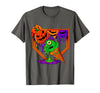 Ice Cream Drip Baseball Home Plate Halloween Tee Funny Halloween Baseball Ice Cream Drip Boys Girls Youth T-Shirt - Asphalt