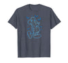 Disney - Mickey Lightning Halloween T-Shirt - Heather Blue