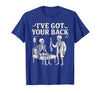 Halloween Costume For Doctor I've Got Your Back I've Got Your Back Halloween Skeleton Doctor Costume T-Shirt - Royal Blue
