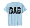 Fishing Gifts for Dad Father's Day Fisherman Fishing Dad Birthday Classic Bold Font Fish Daddy T-Shirt - Baby Blue