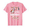 Titi of The Birthday Boy Cow Farm 1St Birthday Boy T-Shirt - Pink