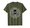 Halloween Shirts For Women Men Kids Boys Girls Halloween Spider with Web Vintage Costume Men Boys Kid Women T-Shirt - Olive