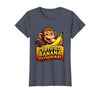 Mademark Certified Banana Enthusiast Funny Monkey Design T-Shirt - Women - Heather Blue