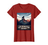 Mademark Life Is Better Up High Monkey Design T-Shirt - Women - Cranberry Red