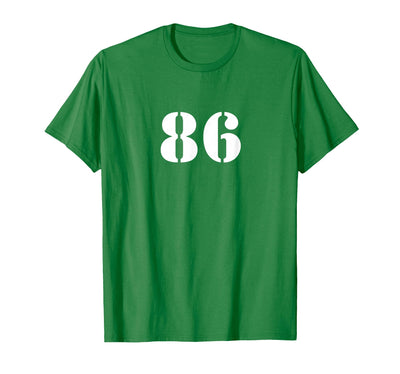 Simply Counting Numbers Eighty Six Number 86 Numbered T-Shirt