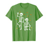 Funny Halloween Trump Skeleton Trump Design Funny Halloween Trump Skeleton Trump T-Shirt - Grass Green