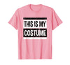 Vintage This Is My Costume Tshirt Bruh Party Retro This is My Costume Shirt Men Women Kids for Halloween T-Shirt - Pink