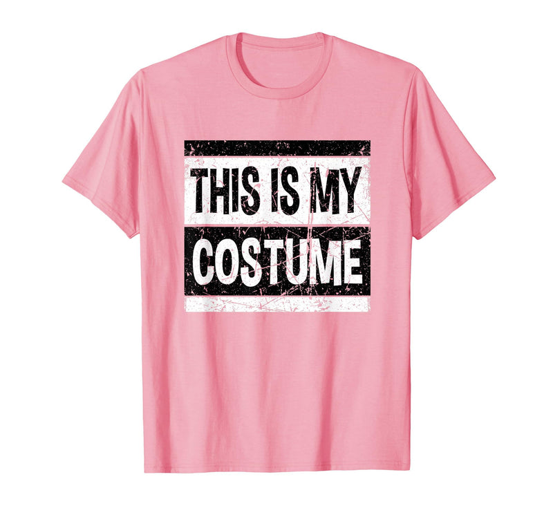 Vintage This Is My Costume Tshirt Bruh Party Retro This is My Costume Shirt Men Women Kids for Halloween T-Shirt - Pink
