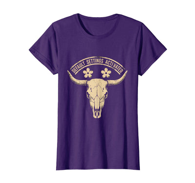 Mademark White Boy of the Year Default Settings Activated T-Shirt - Women
