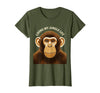 Mademark Living My Jungle Life Monkey Design T-Shirt - Women - Olive Green