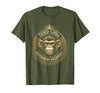 Mademark Zero Chill Maximum Monkey Fun Graphic Design T-Shirt - Men - Olive Green