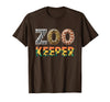 Zoo Keeper Costume Adult Party Safari Zookeeper Zoo Keeper Costume Adult Halloween Party Safari Zookeeper T-Shirt - Brown